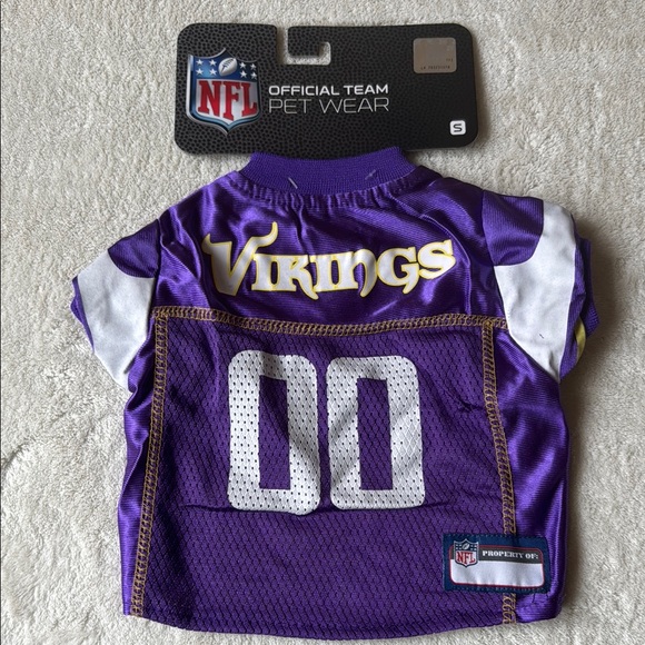 NFL Minnesota Vikings Purple and White Dog Jersey - Picture 1 of 3
